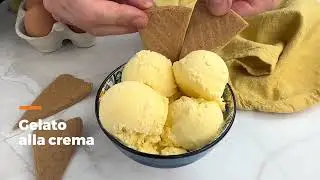 Un grande classico, una base da usare in mille modi: GELATO ALLA CREMA facile e veloce!