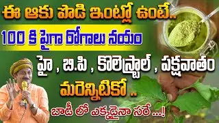 ఈ ఆకు పొడి ఇంట్లో ఉంటే 100 కి పైగా రోగాలు నయం హై , బి.పి , కొలెస్ట్రాల్ , పక్షవాతం | Dr.Ravivarma