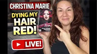 CHRISTINA MARIE is LIVE!Let&rsquo;s catch up while I go RED with Splat Midnight Ruby &mdash; no bleach needed!