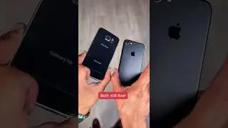 &ldquo;Drop Test&rdquo; iPhone 7 vs Galaxy S6 which one breaks first? 😮  #galaxy #iphone #droptest #drop #break