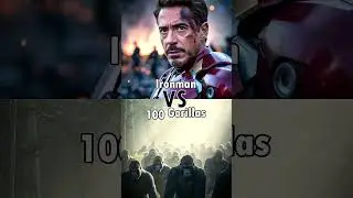 Ironman⚡ VS 100 Rhinoceros, Lion, Tiger , Cheetah, Elephant, Bears, Panda, Gorillas, Kangaroo, deer🤯