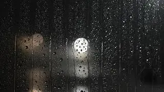 Rain Window ASMR | Gentle Rain | Streetlight | Deep Sleep | 3 Hours #26