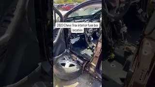 2020 Chevy Trax interior fuse box location. Fuse box is part of dash wiring, not separable part