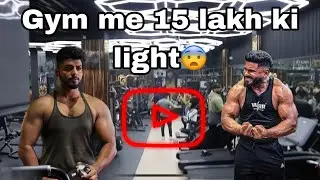 Tiger Fitnes club in 15 lakh ki light 😨😨 || workut with mr india 👀💪🏻 #viralvideo #gymlife