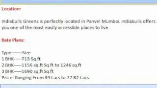 Indiabulls Project Panvel Greens AffinityConsultant.Com New Luxury Apartments Panvel