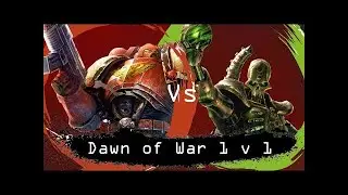 Dawn of War  Soulstorm 1 v 1 Space Marines vs Necrons