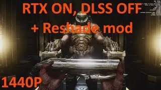3060ti + R5 3600 Doom Eternal Raytracing DLSS Off + Reshade, Cultist Base level