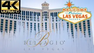 [4K] Las Vegas Strip Show - The Fountains Of Bellagio - LAS VEGAS 2018