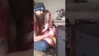 Brit Stokes with his 6 year old daughter Kylie sing adorable version of 