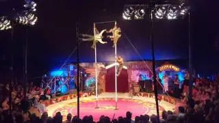 Chinese pole act by ethio circus wingate