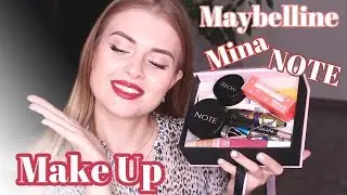 МАКИЯЖ НОВИНКАМИ КОСМЕТИКИ / MAYBELLINE, MINA, NOTE