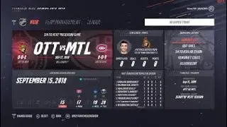 NHL 19 Fantasy Draft With Ottawa Senators Ep. 1