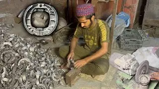 Incredible Process of Making Motorcycle Break Shoes | Manufacturing With Experts