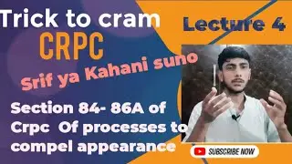 Section 84-86A of crpc 1898| Warrant of arrest| Notes type