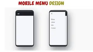 Mobile Menu Design Using HTML & CSS (no Javascript)
