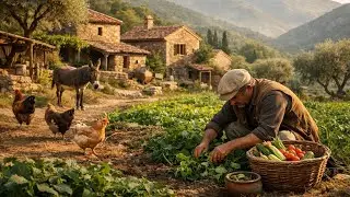 Life in a Peaceful Mountain Village | Harvesting & Slow Living
