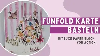 Funfold card making with Luxe Paper Block from #action