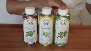 A sweet way to drizzle nut oils from La Tourangelle, Pecan Almond and Pistachio