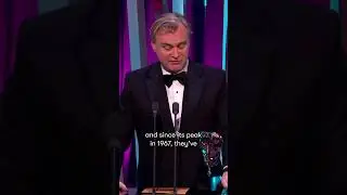 Christopher Nolan takes the Director BAFTA #christophernolan #oppenheimer  #baftatvawards