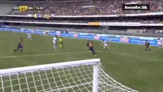 H.Verona Milan Goal Andrea Poli Serie A TIM 2013 2014 [24-08-2013]