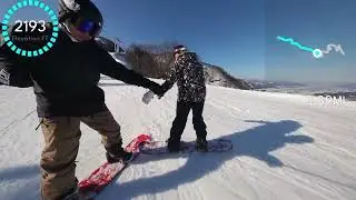 LONGEST SKI RUN IN GALA YUZAWA UNCUT | JAPAN SNOWBOARDING WITH DADDY G & MOMMY J + CHILL MUSIC