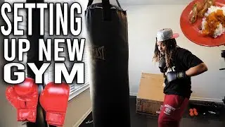 Setting up our GYM and EATING DINNER