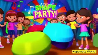 Shape Party 🎉 | Learn Shapes for Kids with Fun Dancing Song | #ShapesSong #KidsLearning
