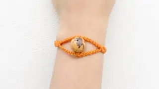 Tutorial pulseira macrame Simple Magic eye/Bracelet macrame/como fazer passo a passo