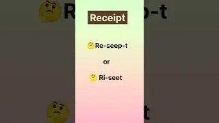 ✅ &ldquo;Receipt Pronunciation in English | Common Mistake for Beginners 🧾 #howtosay #mispronunciation