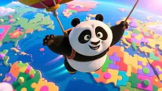 Panda Plays in Bubble 🐼🫧 Fun Playtime Song for Kids | Learn About Bubbles and Fun Play