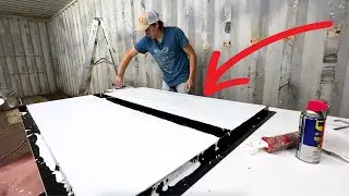 Сборка от начала до конца! Как сделать столешницы из белого бетона! Самые красивые столешницы сво...