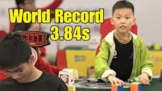 Xuanyi Geng 3.84s Rubik's Cube World Record Average