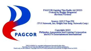 PAGCOR Gaming Tips Radio Ad (2025)