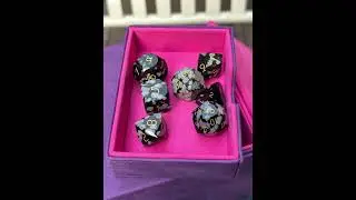 ❄️Roll the Snowflake Obsidian Dice Set❄️ droped!! #ttprg #diceset #sanseking #tablegame #dnd #dnd5e
