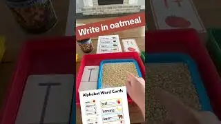 🌾✍️ Sensory Writing with Oatmeal! ✍️🌾 Dive into multisensory learning as we explore writing with