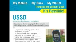 USSD Bank Transactions demo, go Cashless , no smart phone