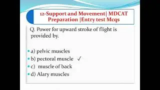 Biology mcqs for mdcat | support and movement mdcat mcqs | entry test medical mcqs  | Mdcat, Mcat