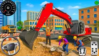 New Large City Road Construction Simulator 3d - New Road Project Complete - Android Gameplay