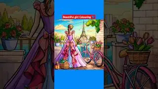 Beautiful Girl Colouring #childrensgame #shortsfeed #children #colourgametricks #shorts