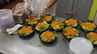 Behind the Scenes - Side Salad Prep