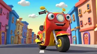 The Motor Bike 🏍️🎶 | Fun Kids Vehicle Song & Nursery Rhyme