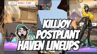 Best Killjoy Post Plant lineups on HAVEN in #valorant