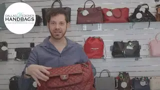 Chanel Front Flap Pocket Tote Red Quilted Caviar Leather Bag Review | Dallas Designer Handbags