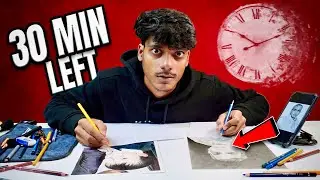 1 Din me 2 sketch aur Art Competition ki taiyaari | impossible!😲