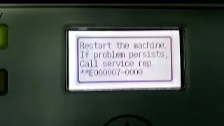 How to remove error E000007 in canon photocopy machine ir 2318 | Daily new solutions | #error #canon