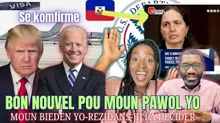 Bon Nouvel se ofisyel😳Desizyon an fet an fave Moun Bieden yo✈️Juj la Bloke yo pou pa koupe pawol Reu