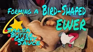 &hearts; Throwing & hand-forming Bird-Shaped Ewer body ~ Part 1