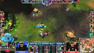 CLG vs EG   2014 NA LCS W11D2 Sound