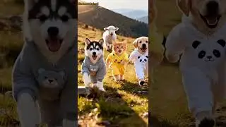 Cute 🥰 animals friendship with sheep 🐑 kindness Animal | puppy | cat | @kindnessanimal1 