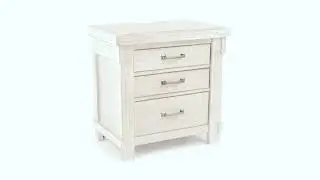 Brashland White Three Drawer Nightstand from Signature Design by Ashley